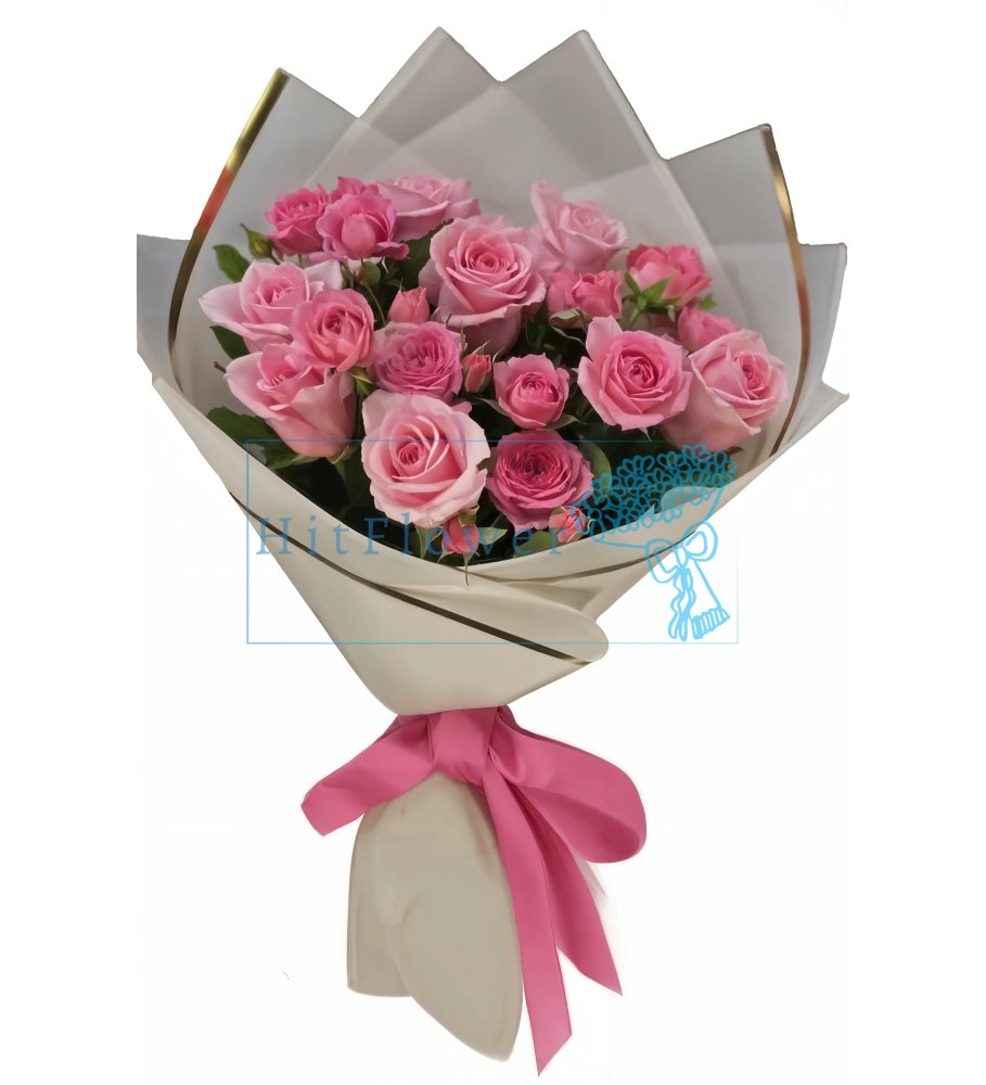 Букет Розовый микс Букет роз Розовый микс